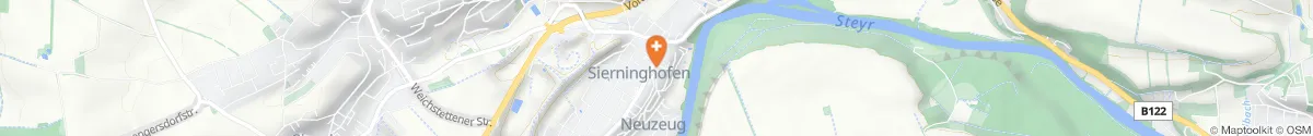 Map representation of the location for Steyrtalapotheke in 4523 Neuzeug